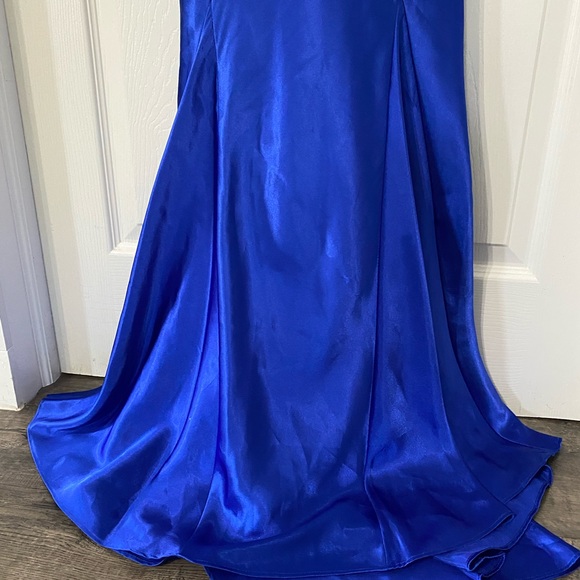 Zum Zum Juniors blue mermaid floor-length formal size 3/4 - Picture 3 of 6